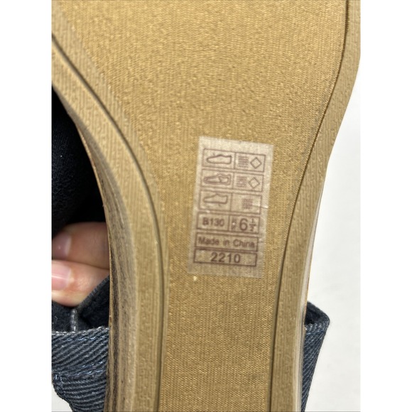 Blowfish Canvas Sandals Women's‎ Size 6.5 Shoes Denim Upper - Picture 6 of 9